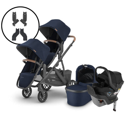 2024 UPPAbaby Vista V2 Double Stroller and Mesa Max Travel System - Noa / Jake
