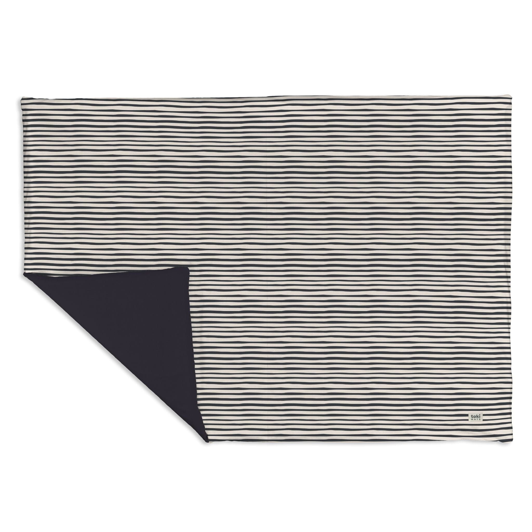 Toki Kids Bold Stripe Organic Cotton Mat- Strolleria