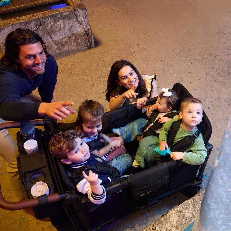 Wonderfold W4 Luxe Pro 4-Seater Stroller Wagon - Black