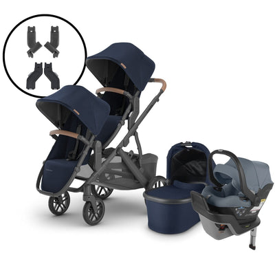 2024 UPPAbaby Vista V2 Double Stroller and Mesa Max Travel System - Noa / Gregory