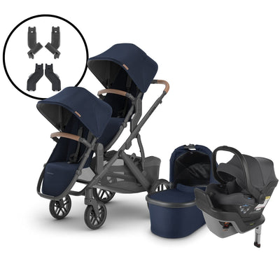 2024 UPPAbaby Vista V2 Double Stroller and Mesa Max Travel System - Noa / Greyson