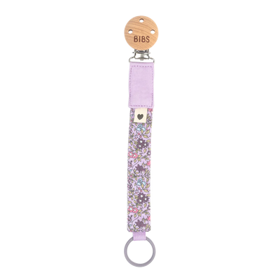 BIBS Liberty Pacifier Clip in Camomile Lawn Violet Sky.