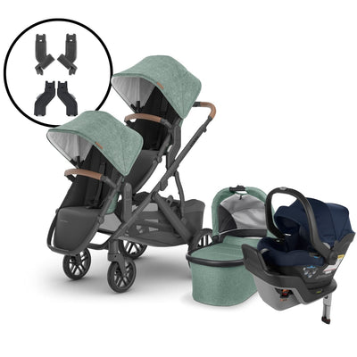 2024 UPPAbaby Vista V2 Double Stroller and Mesa Max Travel System - Gwen / Noa