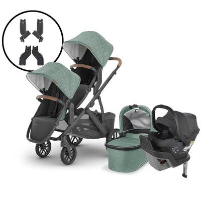 2024 UPPAbaby Vista V2 Double Stroller and Mesa Max Travel System - Gwen / Greyson