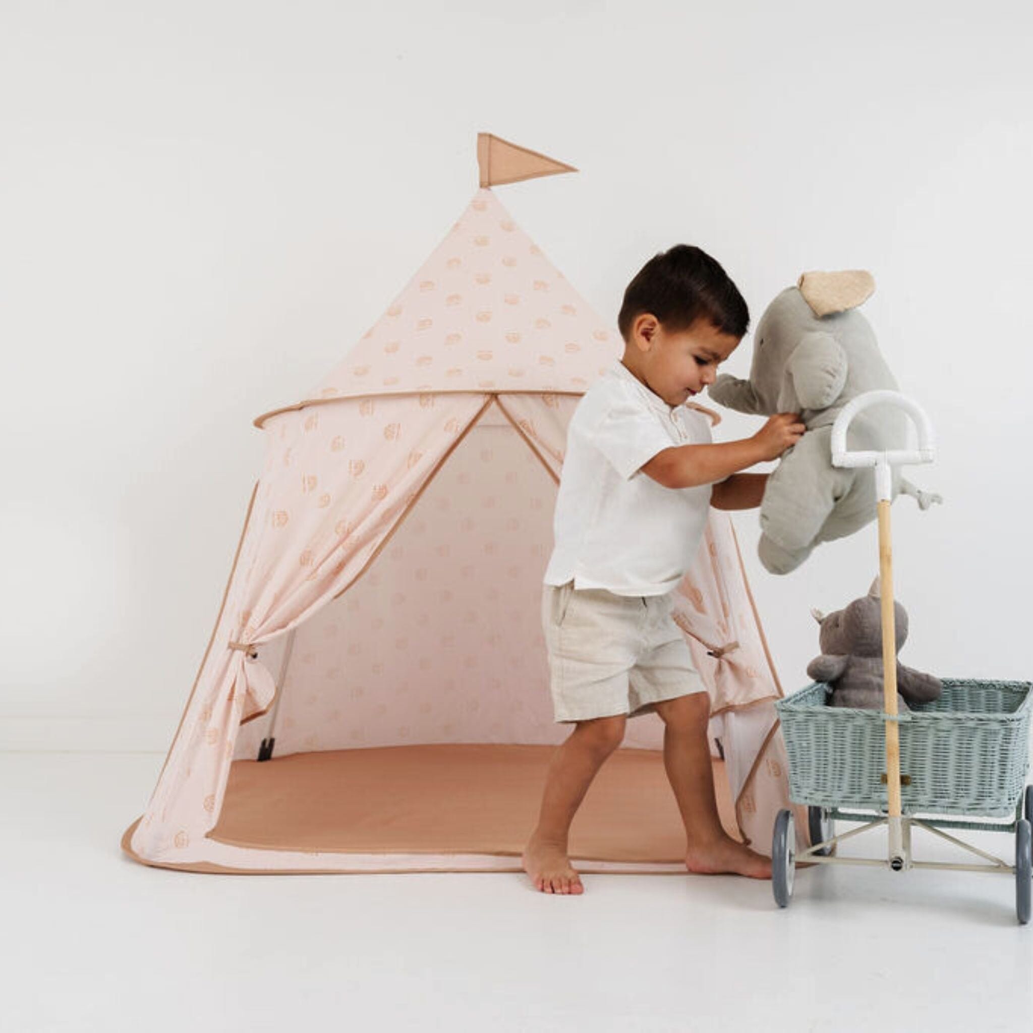 Toki Kids Rainbow Peach Play Tent- Strolleria