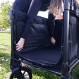 WonderFold W4 Luxe Pro 4-Seater Stroller Wagon - Jet Black - Bambi Baby