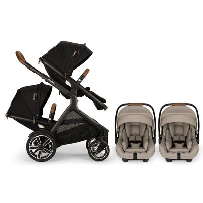 Nuna DEMI Next with Rider Board and PIPA aire RX Twin Travel System