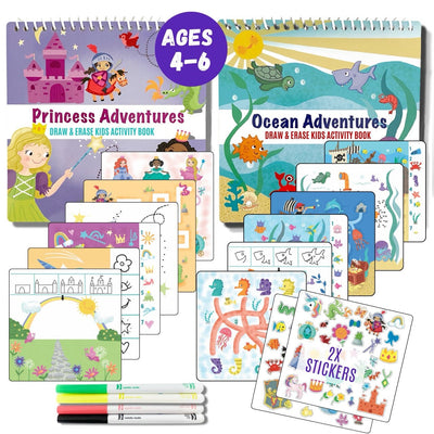 UnbuckleMe® Totebook Kids Dry Erase Travel Activity Book