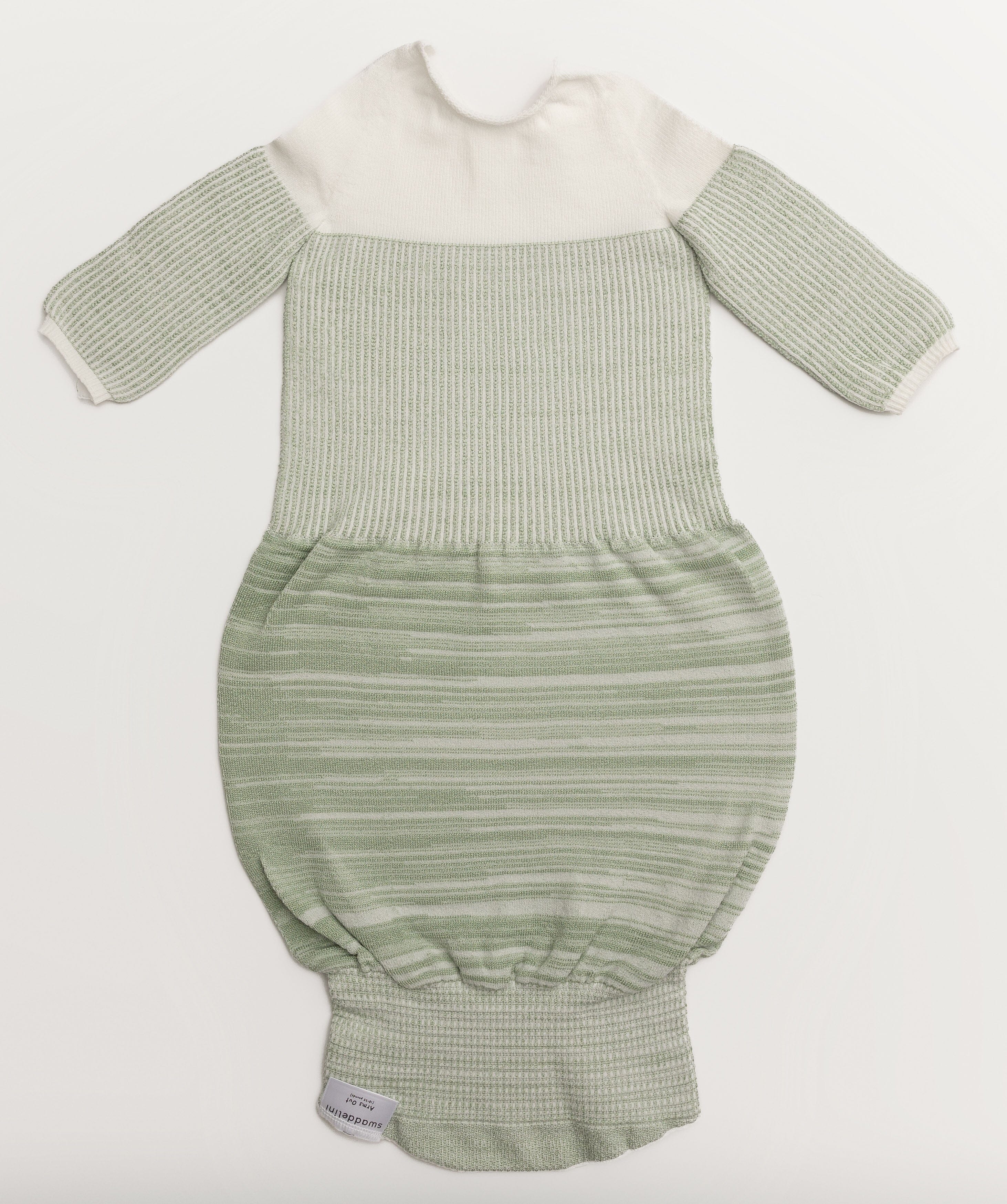 Swaddelini Bamboo Blend Mint Arms Out™ Long Sleeve Sleep Sack- Strolleria