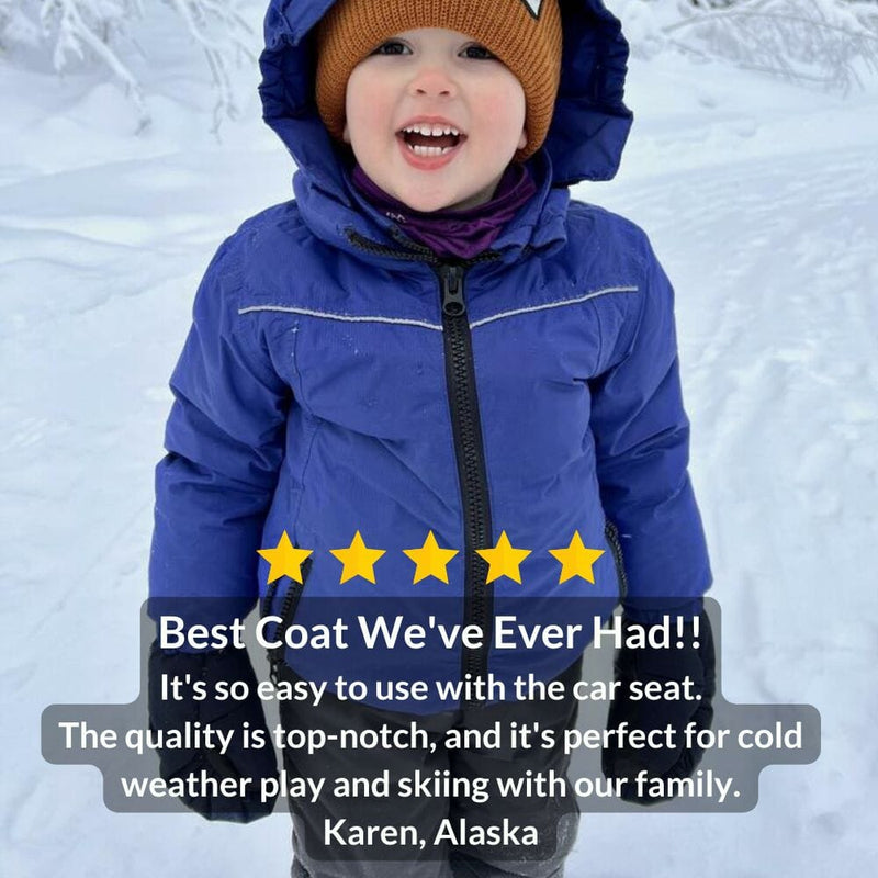 Onekid Car Seat Coat | The Road Coat Arctic - Royal Blue