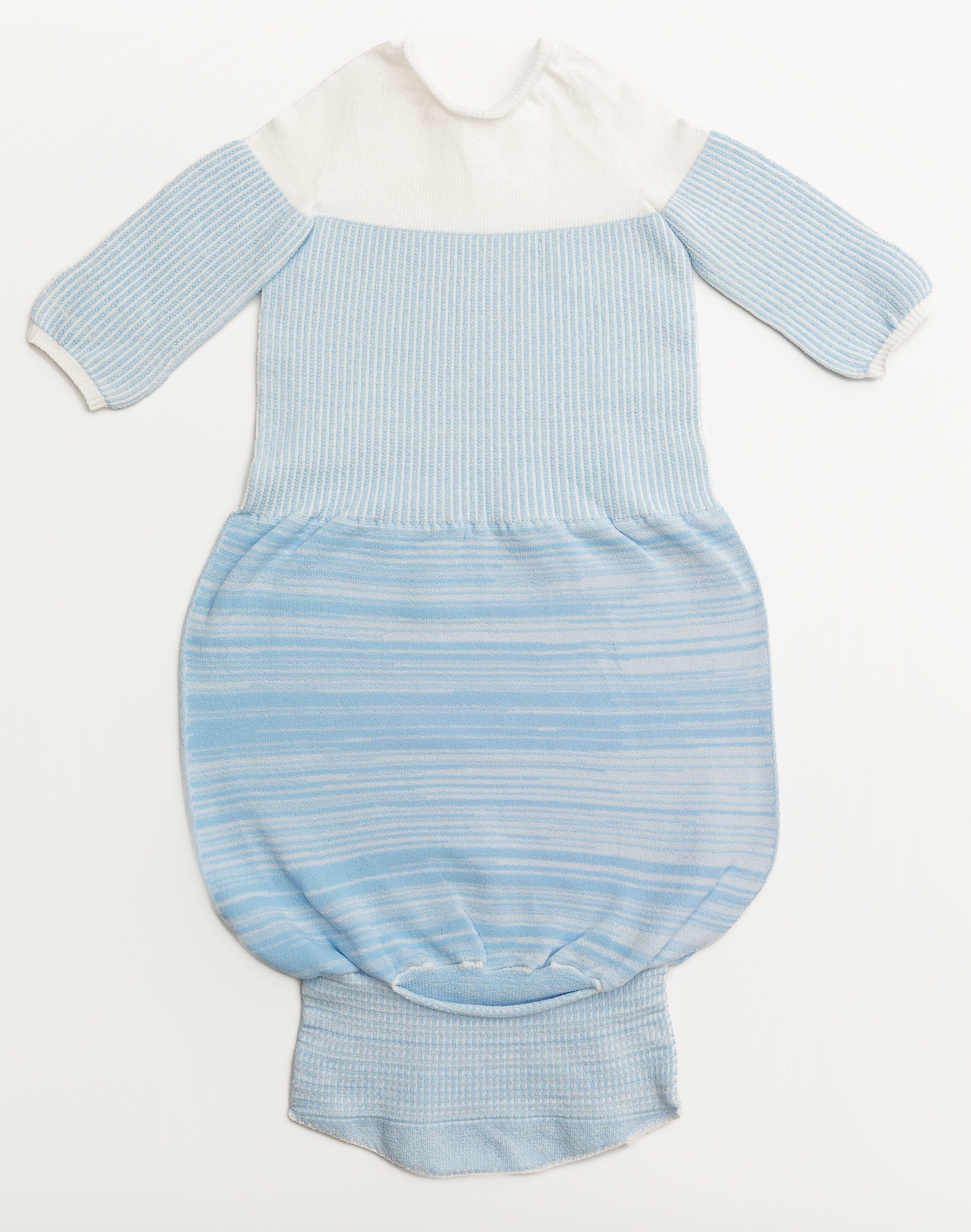 Swaddelini Blue Arms Out™ Long Sleeve Sleep Sack- Strolleria
