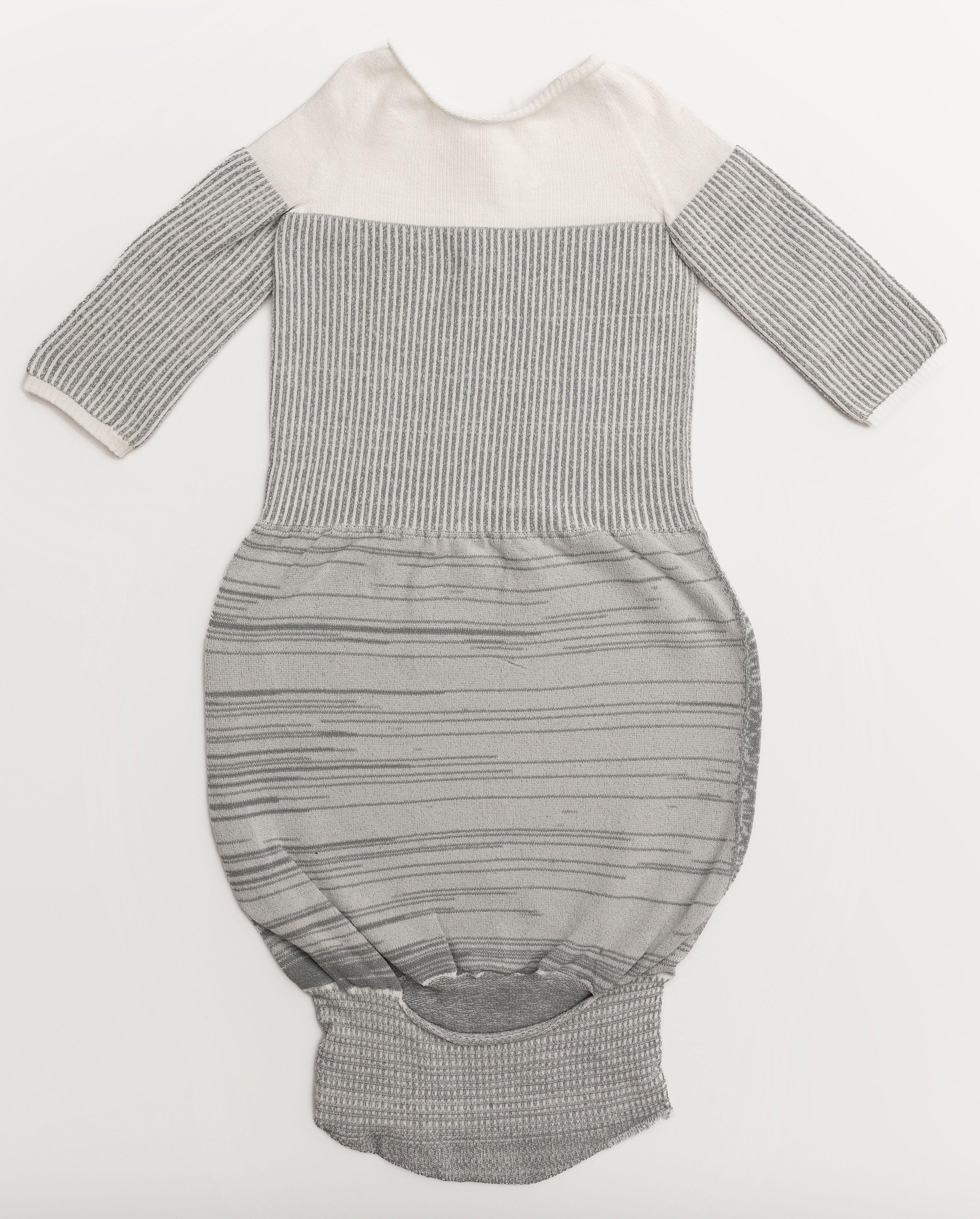 Swaddelini Grey Arms Out™ Long Sleeve Sleep Sack- Strolleria