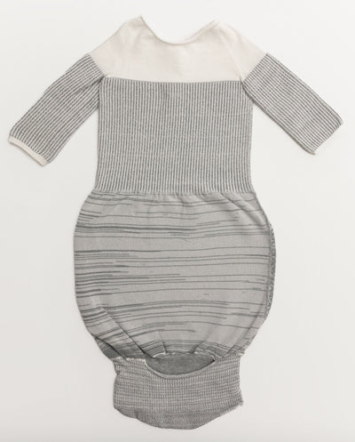 Swaddelini Grey Arms Out™ Long Sleeve Sleep Sack