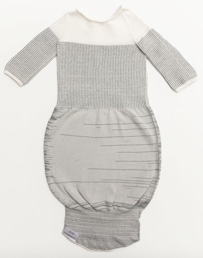 Swaddelini Grey Arms Out™ Long Sleeve Sleep Sack