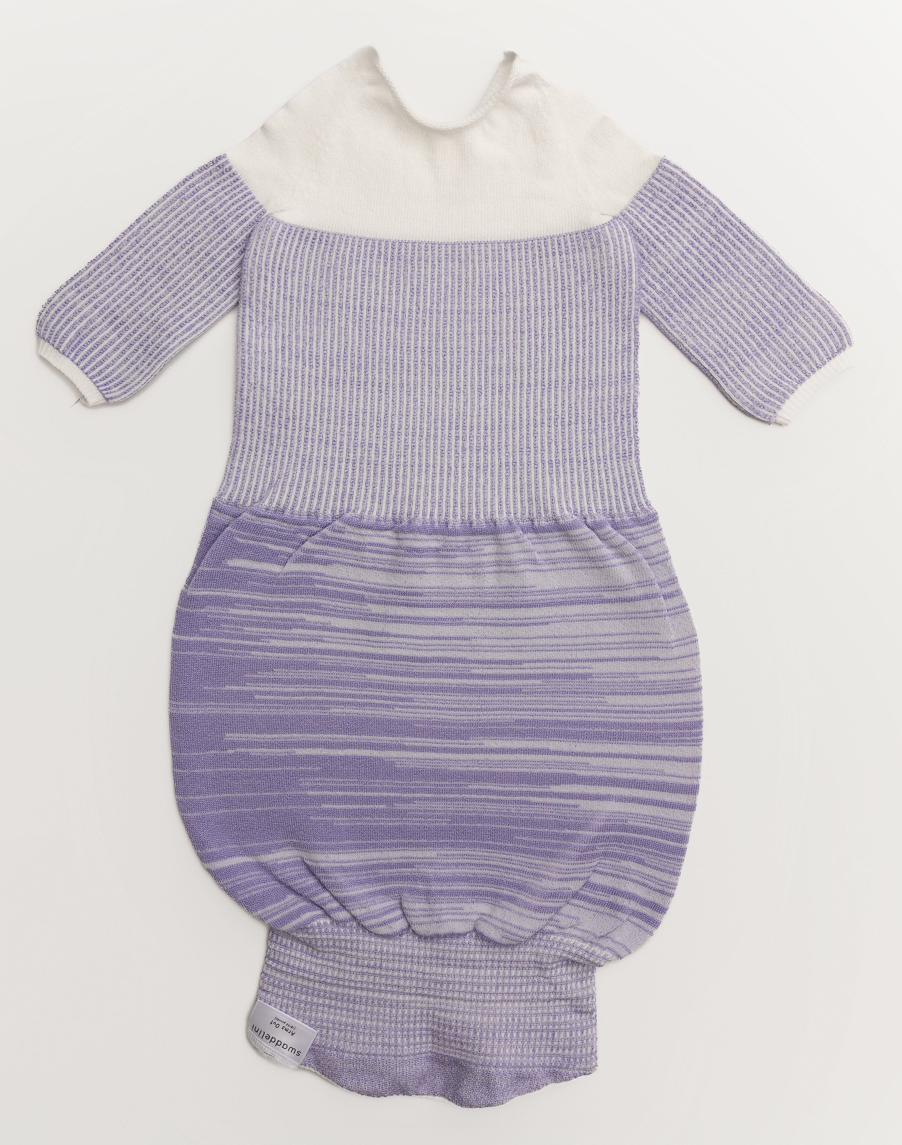Swaddelini Lavender Arms Out™ Long Sleeve Sleep Sack- Strolleria