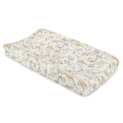 Crane Baby Changing Pad Covers - Woodland