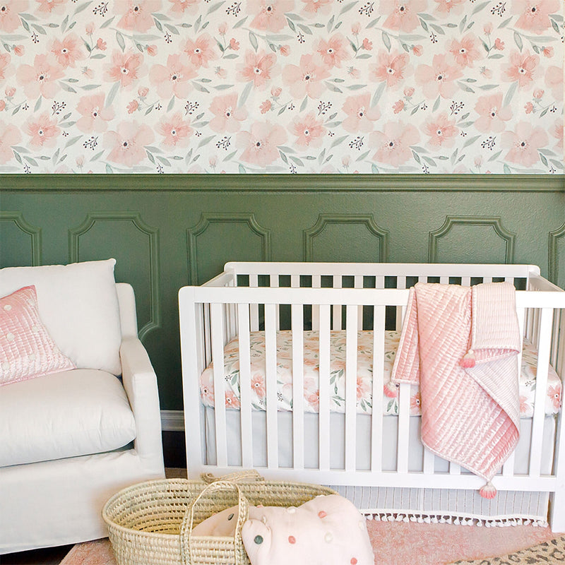 Crane Baby Wallpaper - Parker Floral