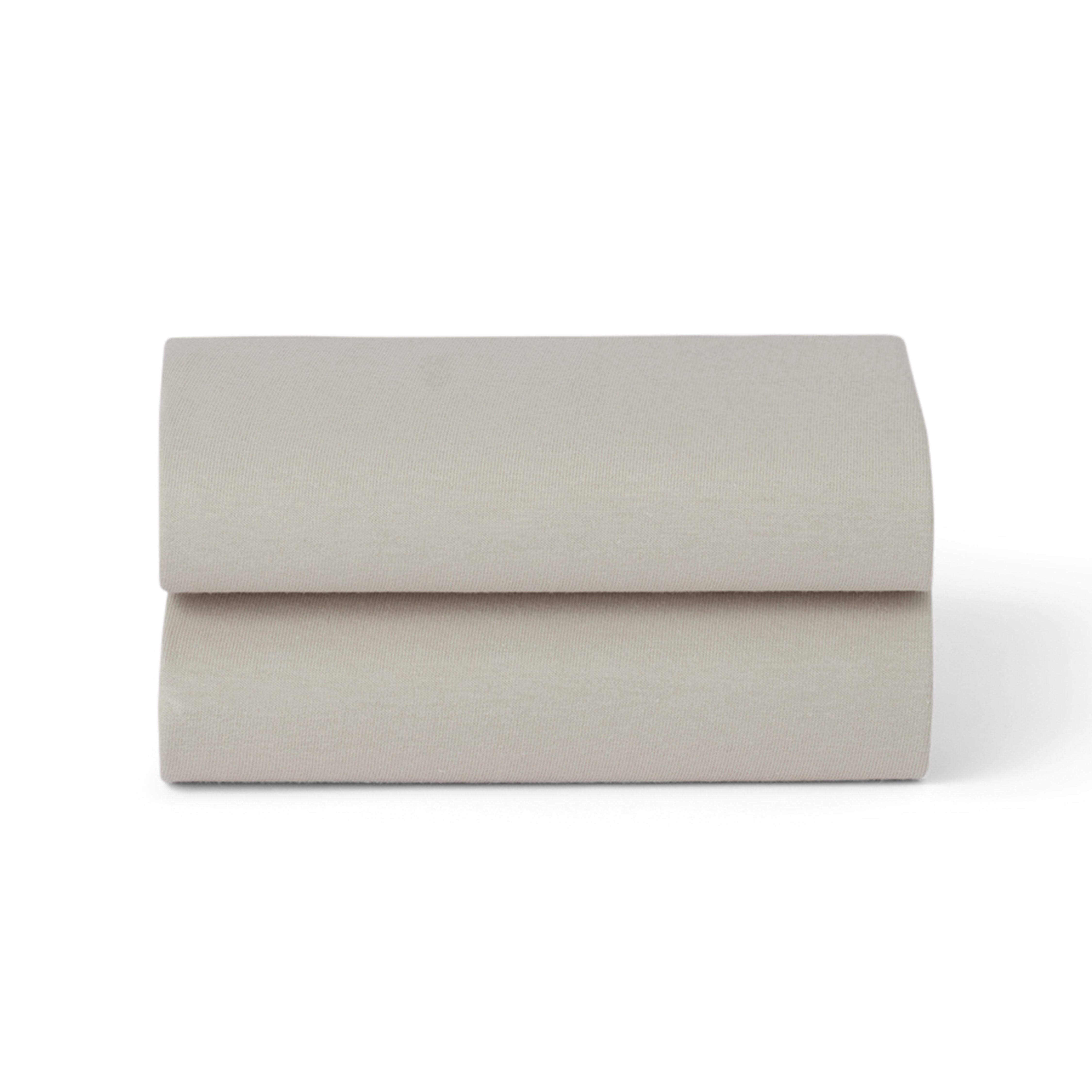 Snuz Bassinet 2 Pack Fitted Sheets - Gray- Strolleria