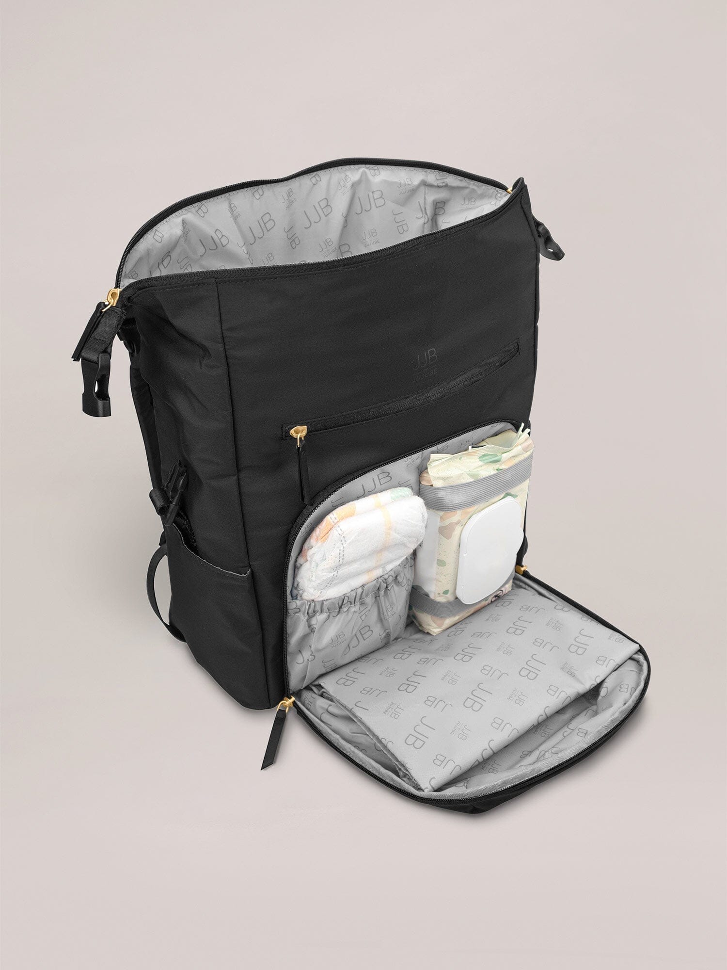 JuJuBe Modern Backpack Diaper Bag - Black- Strolleria
