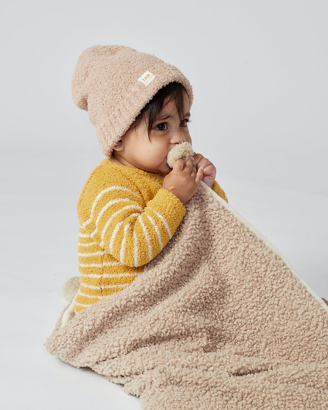 7AM Enfant Teddy Blanket - Oatmeal- Strolleria