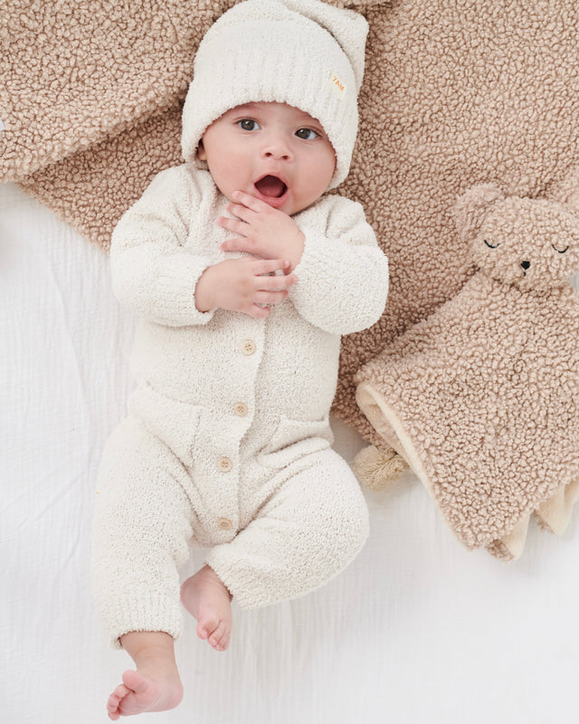 7AM Enfant Teddy Blanket - Oatmeal- Strolleria