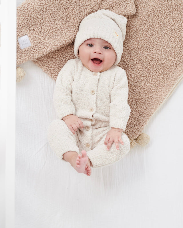 7AM Enfant Teddy Blanket - Oatmeal- Strolleria