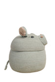 Lorena Canals Basket - Henry the Hippo - Bambi Baby