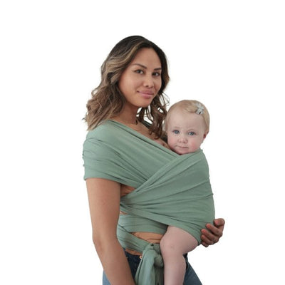 Mushie Baby Wrap Roman Green 