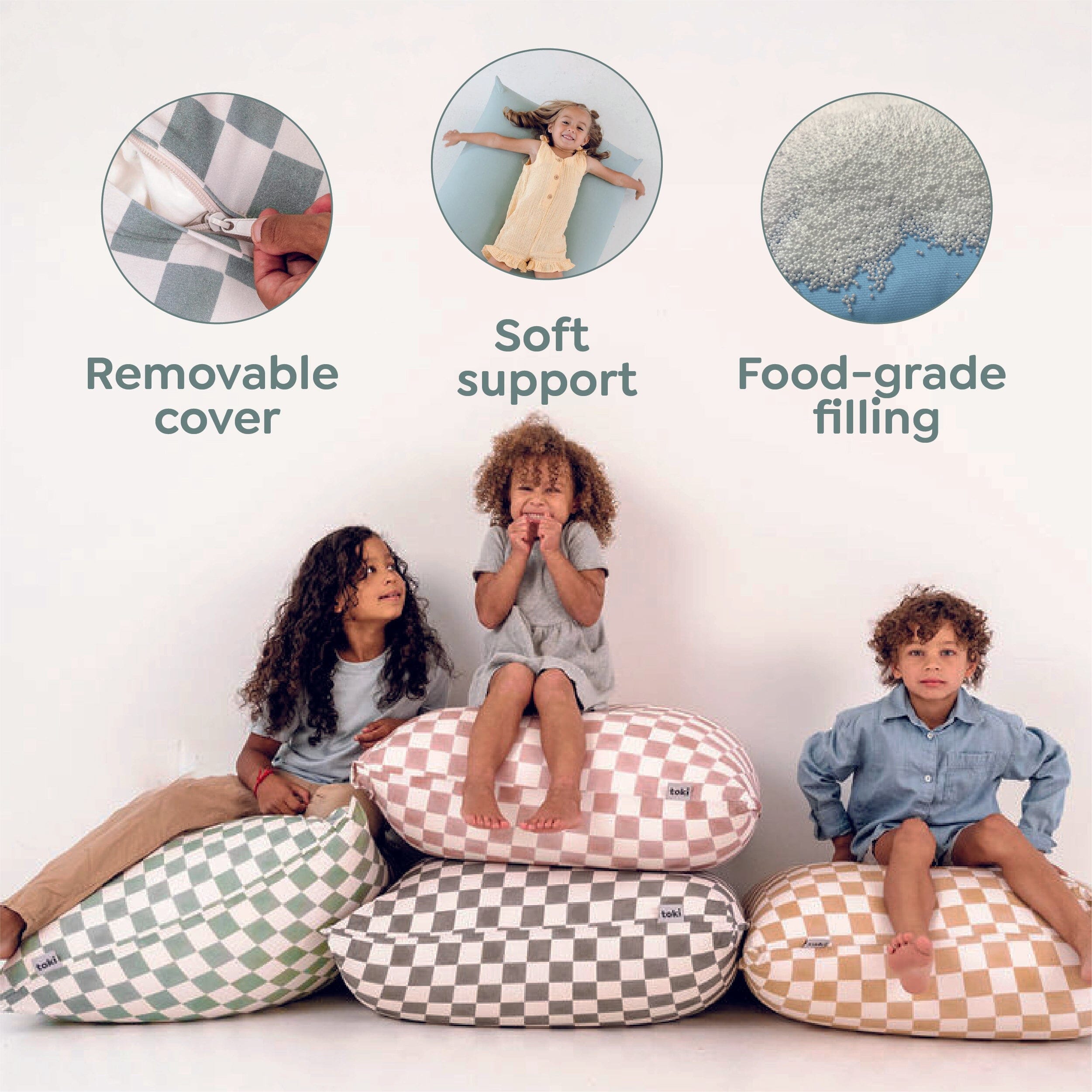 Toki Kids Mudcloth Bean Bag- Strolleria