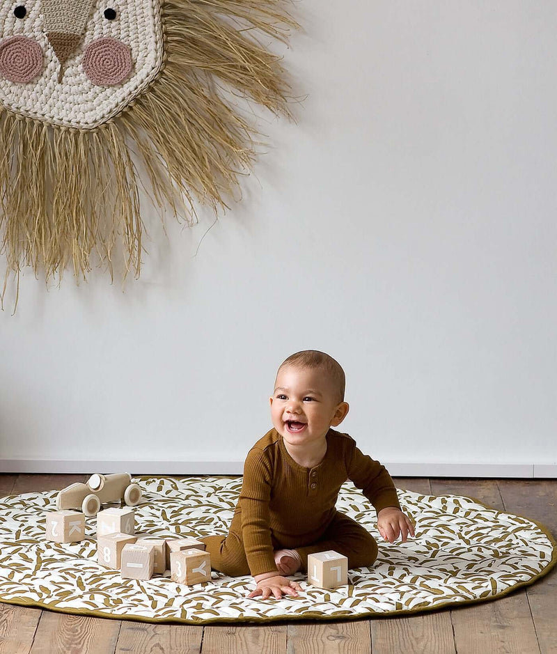 Toddlekind USA Snuggle Mat In Leaves - Sand Castle