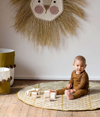 Toddlekind USA Snuggle Mat In Leaves - Sand Castle