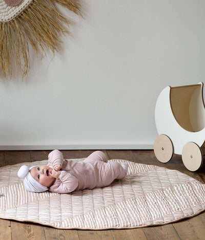 Toddlekind USA Snuggle Mat In Leaves - Sea Shell