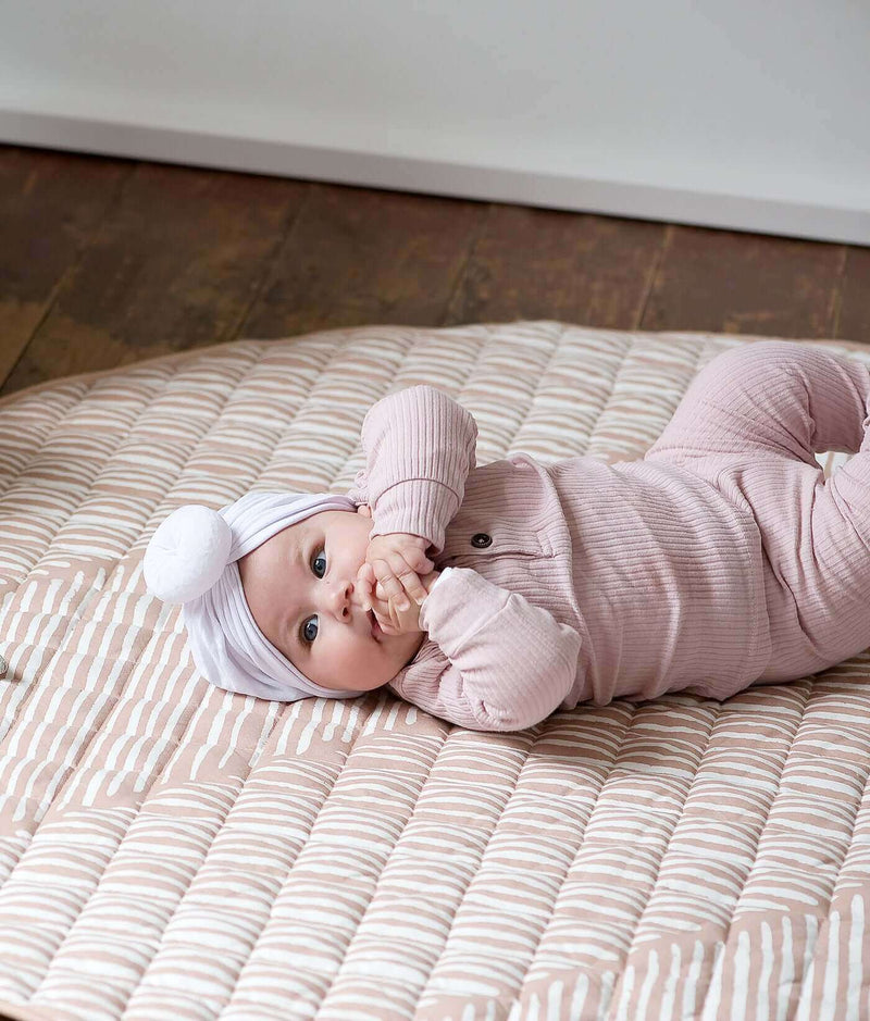 Toddlekind USA Snuggle Mat In Leaves - Sea Shell