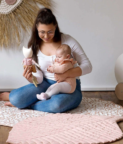 Toddlekind USA Snuggle Mat In Leaves - Sea Shell
