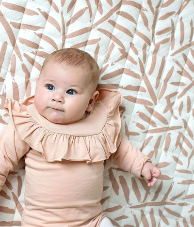 Toddlekind USA Snuggle Mat In Leaves - Sea Shell