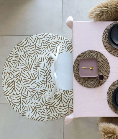 Toddlekind USA Splat Mat | Ocean Leaves - Tan