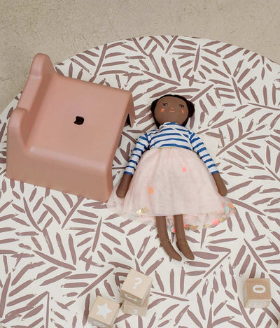 Toddlekind USA Splat Mat | Ocean Leaves - Tan