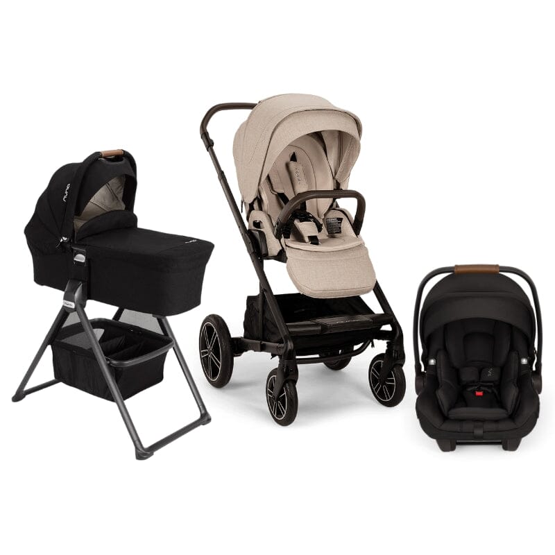 Nuna MIXX Next Bundle Stroller Bassinet and PIPA aire RX Infant Car