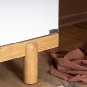 Dadada Bliss 6-drawer dresser, white/natural (2 boxes) Interlock Glides