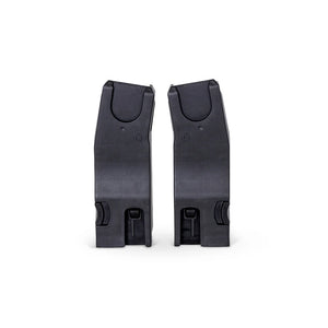 Black Silver Cross Breez Universal Car Seat Adapters - Pair Front View | Strolleria