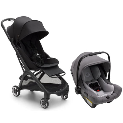 Bugaboo Butterfly and Turtle Air Travel System Midnight Black / Grey Melange