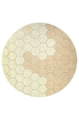 Lorena Canals Planet Bee - Washable Round Honeycomb Rug - Bambi Baby