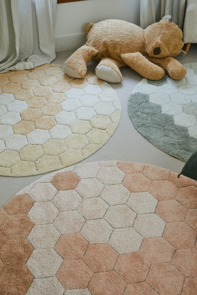 Lorena Canals Planet Bee - Washable Round Honeycomb Rug