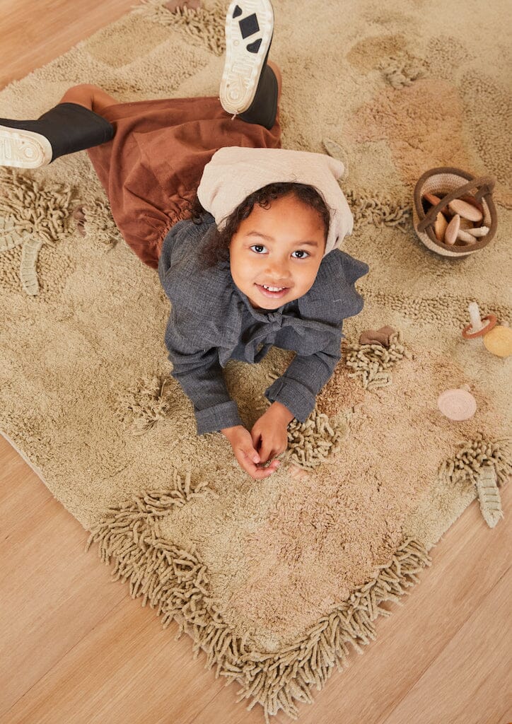 Lorena Canals Washable Play Rug - Mushroom Forest- Strolleria