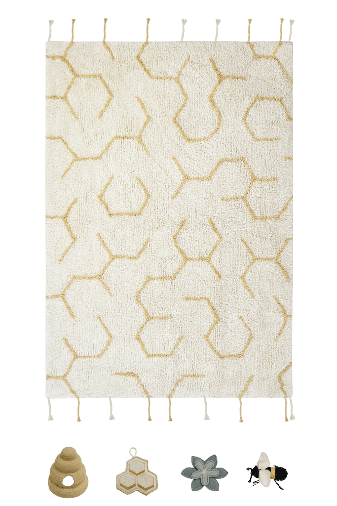Lorena Canals Planet Bee - Pollination Play Rug- Strolleria
