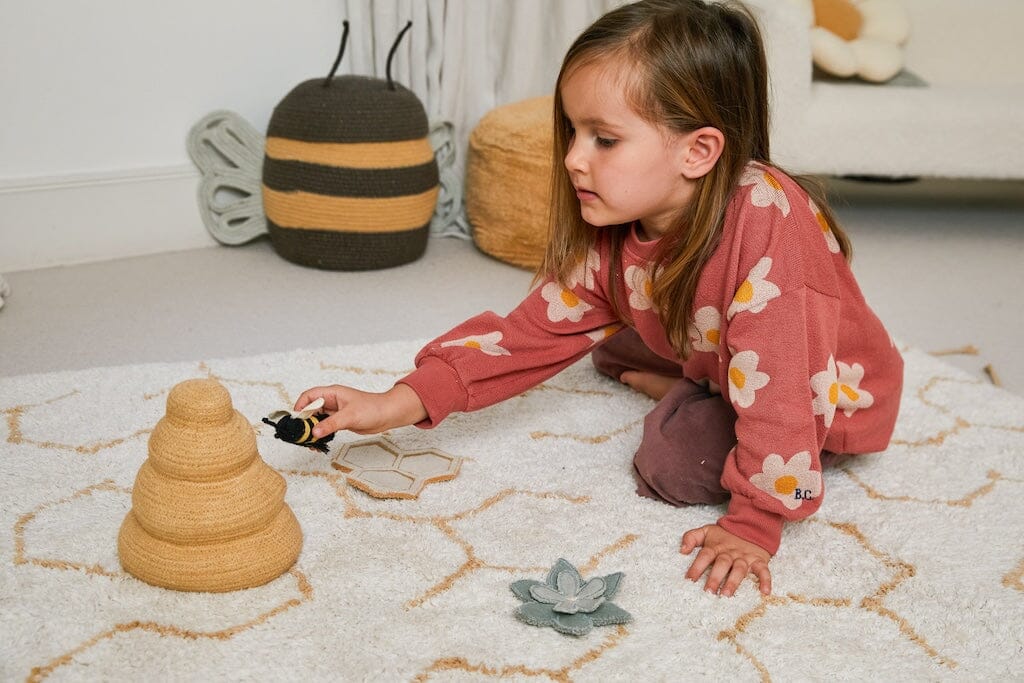 Lorena Canals Planet Bee - Pollination Play Rug- Strolleria