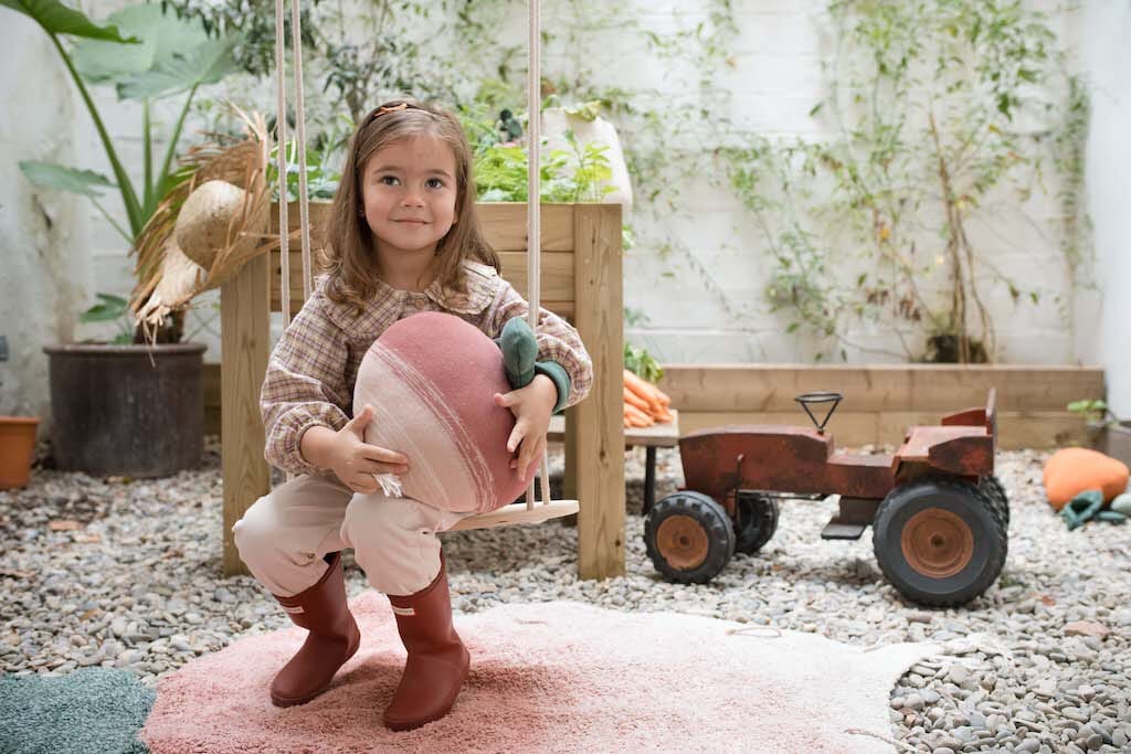 Lorena Canals Washable Rug - Ramona the Radish- Strolleria