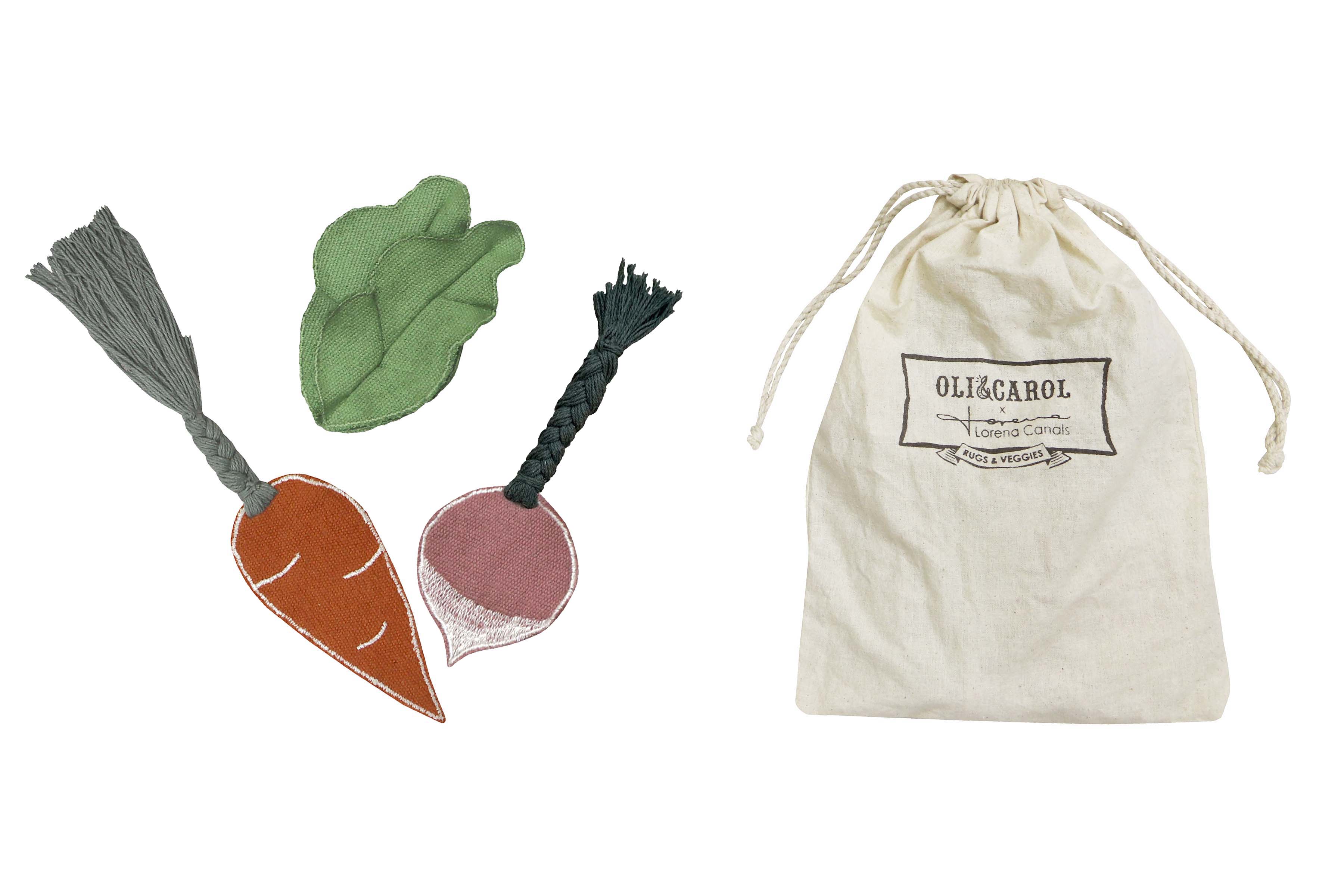 Lorena Canals x Oli&Carol Washable Play Rug - Veggie Garden- Strolleria