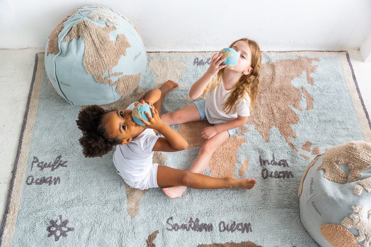 Lorena Canals Washable Rug - Vintage Map- Strolleria