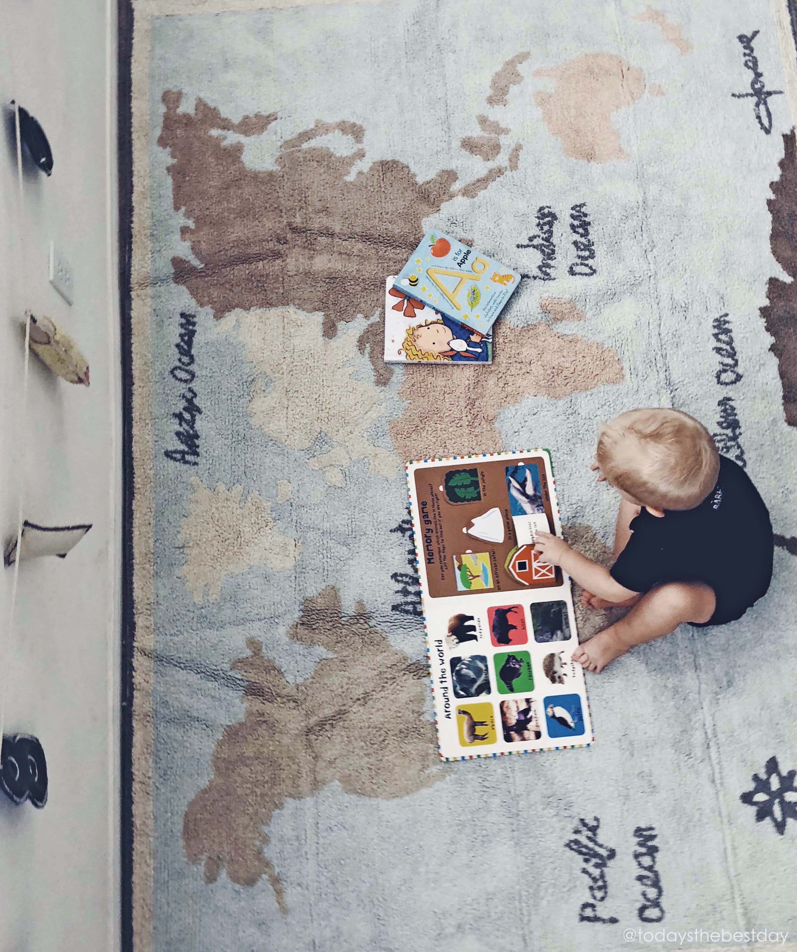 Lorena Canals Washable Rug - Vintage Map- Strolleria